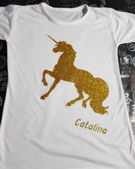 REMERAS GLITTER NIÑOS