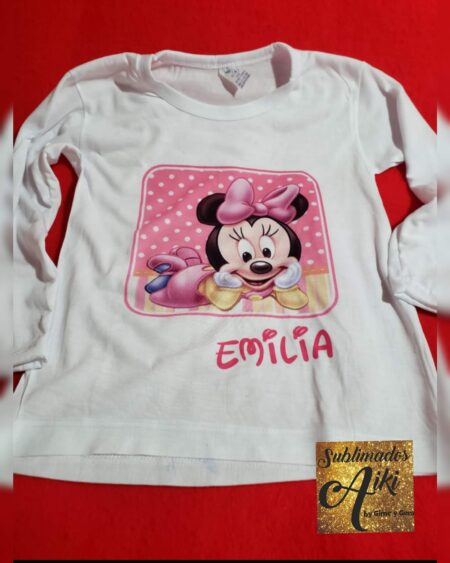 REMERAS MANGA LARGA NIÑOS PERSONALIZADAS