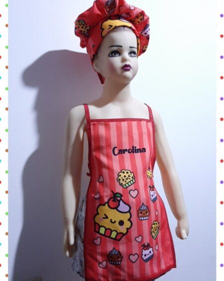 DELANTALES DE NIÑOS DE COCINA + GORROS